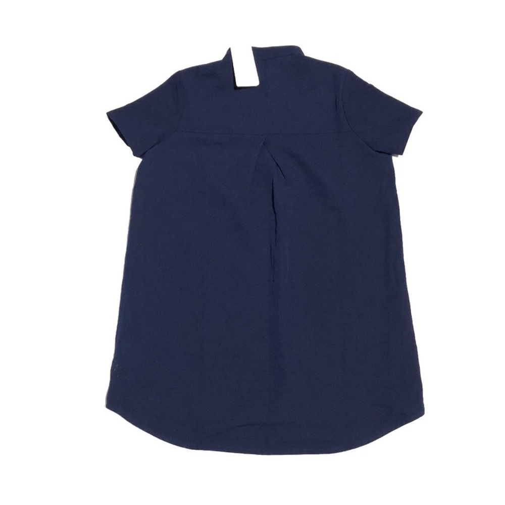 Figs Kitale Maternity 2.0 Scrubs Top Navy Blue Short Sleeve - Picture 9 of 9